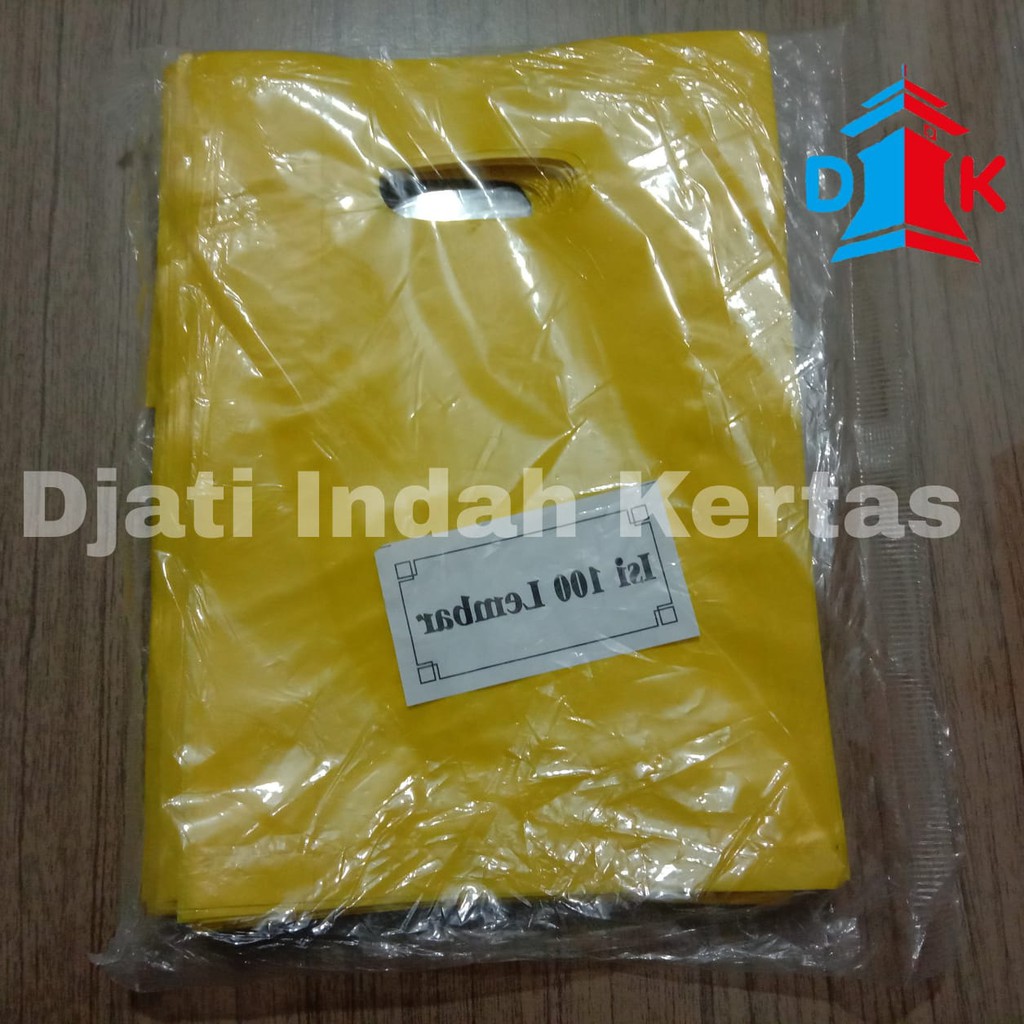 Terbaik !!!- Shoping Bag  (MODEL LIPATAN) Uk 15 x 22 POLOS Tebal isi 100 lembar