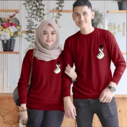 Sweater Couple Pasangan / Baju Kapelan Pacar / ZETTA Couple Pasangan Love