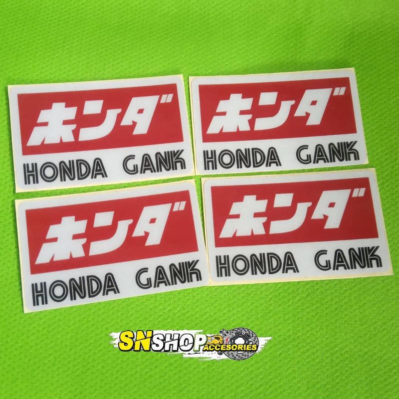Stiker honda gank