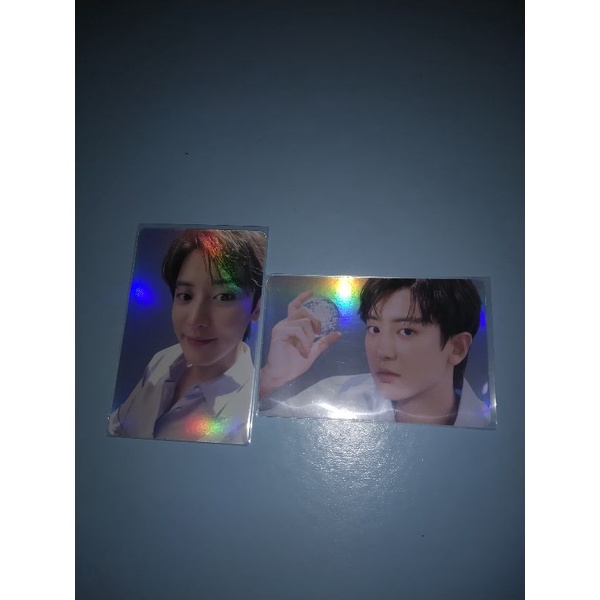 photocard (PC) hologram nacific blue Chanyeol EXO set