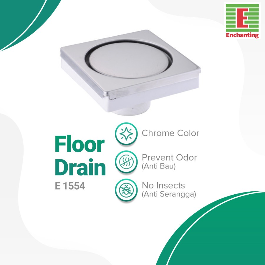Floor Drain / Saringan Got Europe Enchanting E1554 Stainless Steel