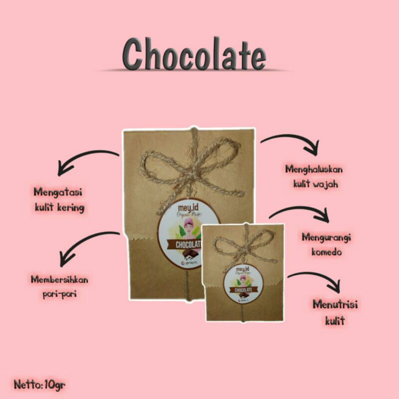 Masker Organik Chocolate 10gr by Mey.id