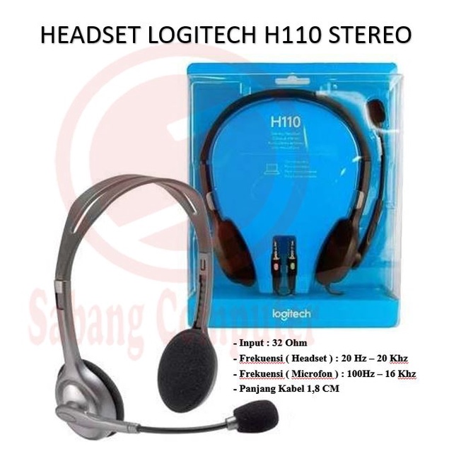 HEADSET LOGITECH H110 / HEADSET LOGITECH STEREO