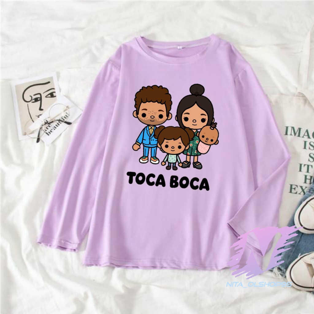 KAOS TOCA BOCA BAJU ANAK LENGAN PANJANG