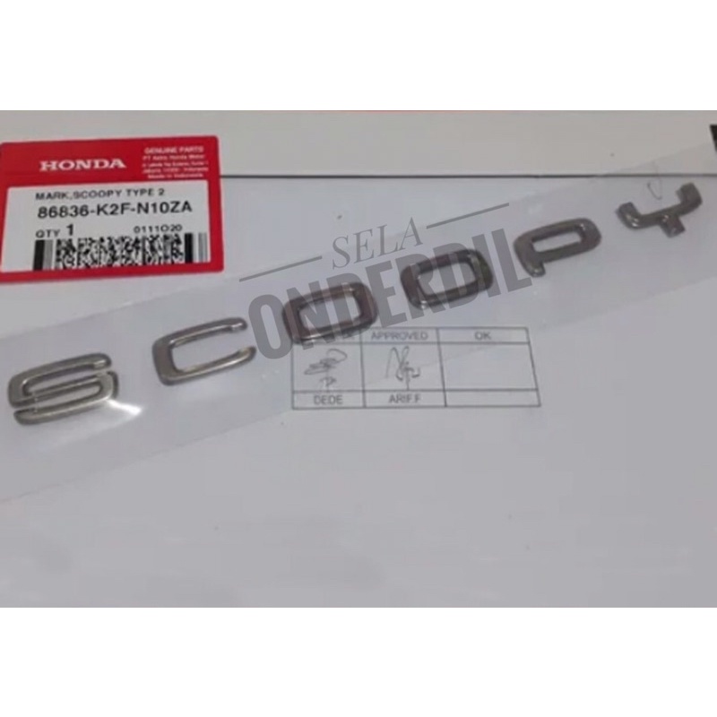 PROMO EMBLEM LOGO TIMBUL HONDA SCOOPY NEW LED 2021