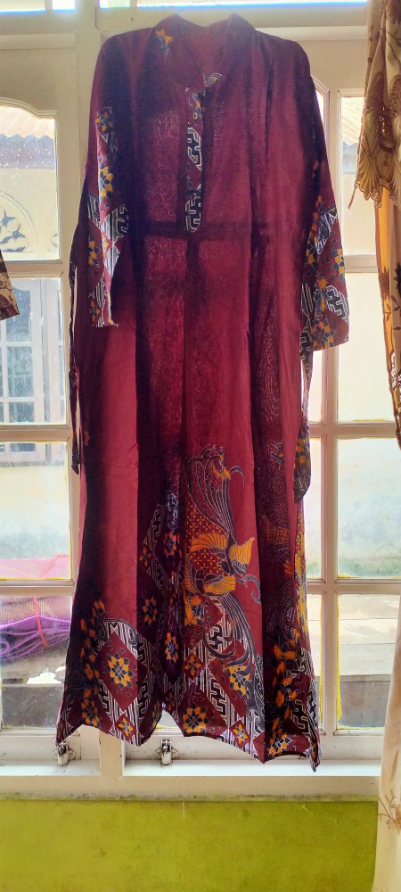 Gamis Batik Ekslusif Motif Kenari