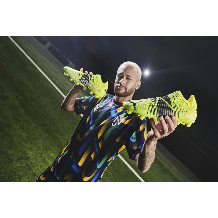 Sepatu SepakBola terbaru puma Future Sepatu Bola Puma Future Z 1.1 Neymar White Yellow Blue