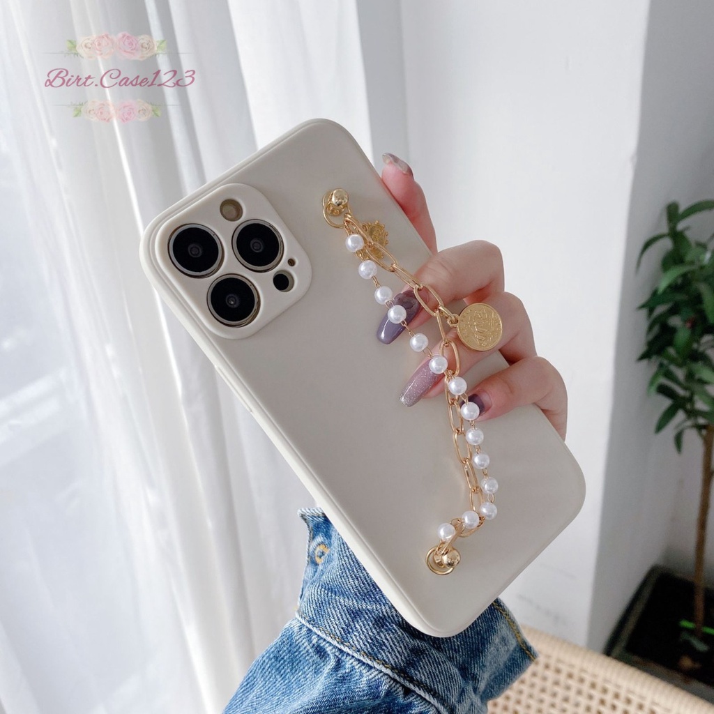 SOFTCASE MACARON RANTAI MUTIARA CHAIN GRIP INFINIX SMART HD 4 6 5 S4 HOT S4 5 6 7 8 BC6283