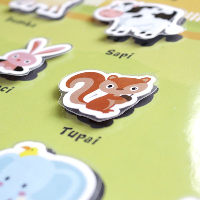 Wuffyland Busy Page Bayangan Hewan Mainan Edukasi Anak