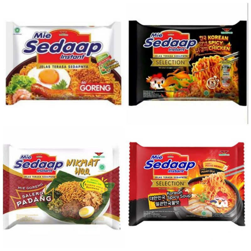 Jual Mie Sedaap Goreng All Varian G Per Pcs Mie Instan Shopee