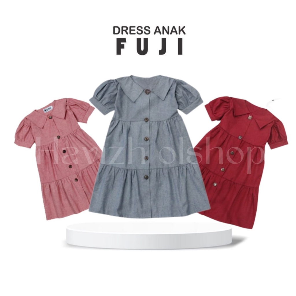 Dress anak FUJI 3-12thn // PAKAIAN anak perempuan