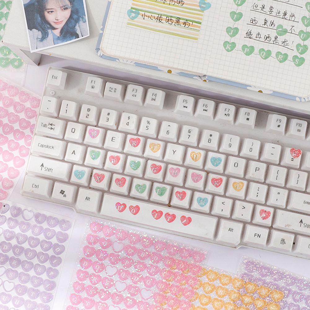 Stiker Nanas Motif Kecil Dekorasi Keyboard Scrapbook DIY Simbol Alfabet