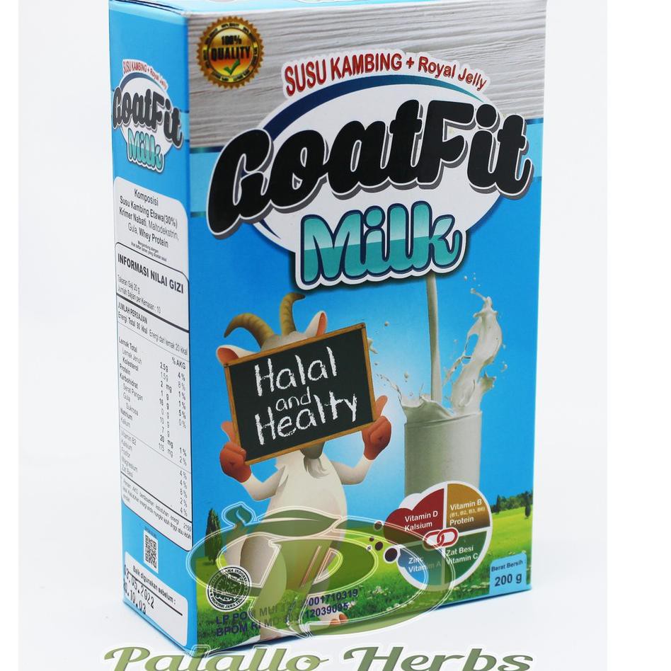 

TEERLARIS GOATFIT MILK PUTIH susu Kambing ettawa plus Royal jelly