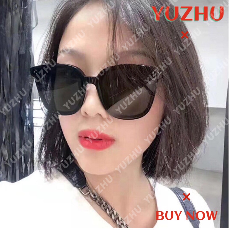 (YUZHU) Bayar di Tempat  Korean Trendy Mata Kucing Kacamata Hitam Wanita/Pria UV400 Protect