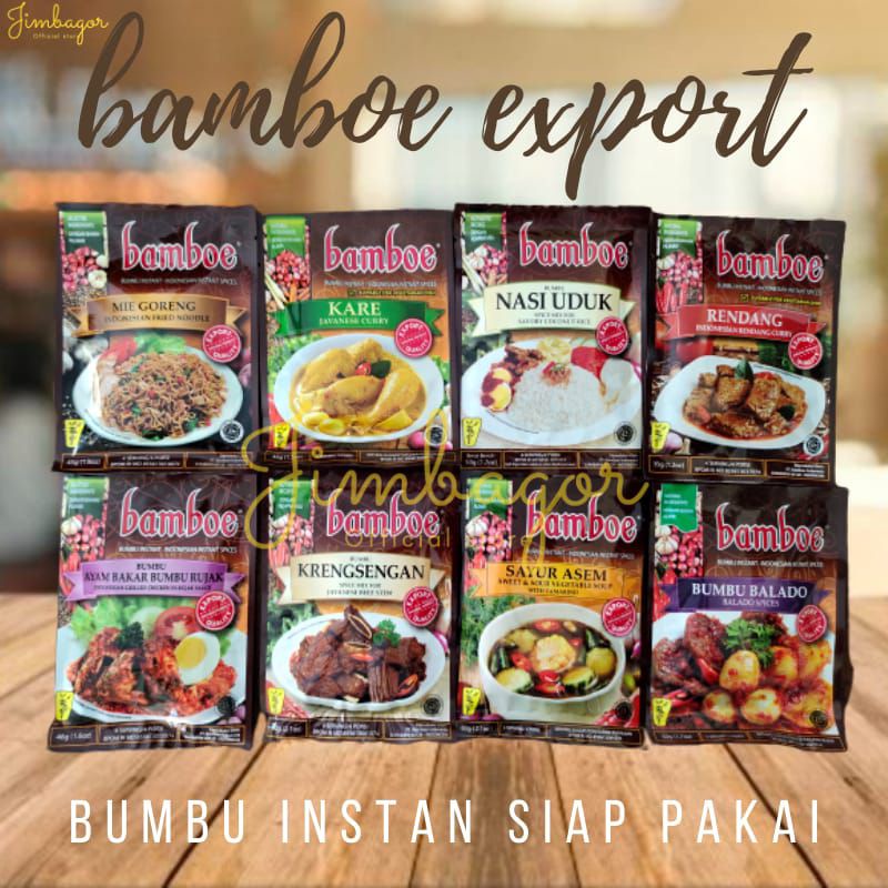 

bamboe export bumbu instan dapur gule rendang ayam nasi goreng nasi uduk lodeh krengsengan semur