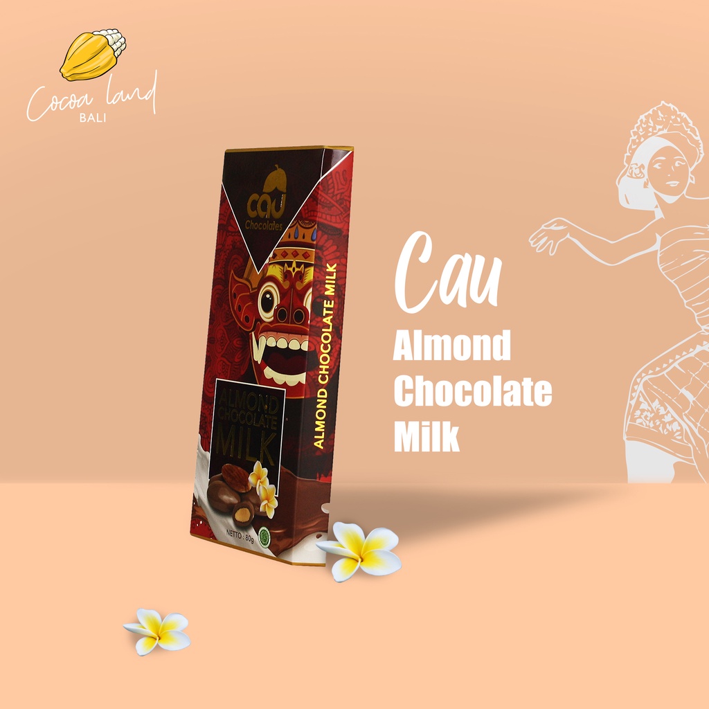 

CAU CHOCOLATES - Dark Milk Chocolate Almond