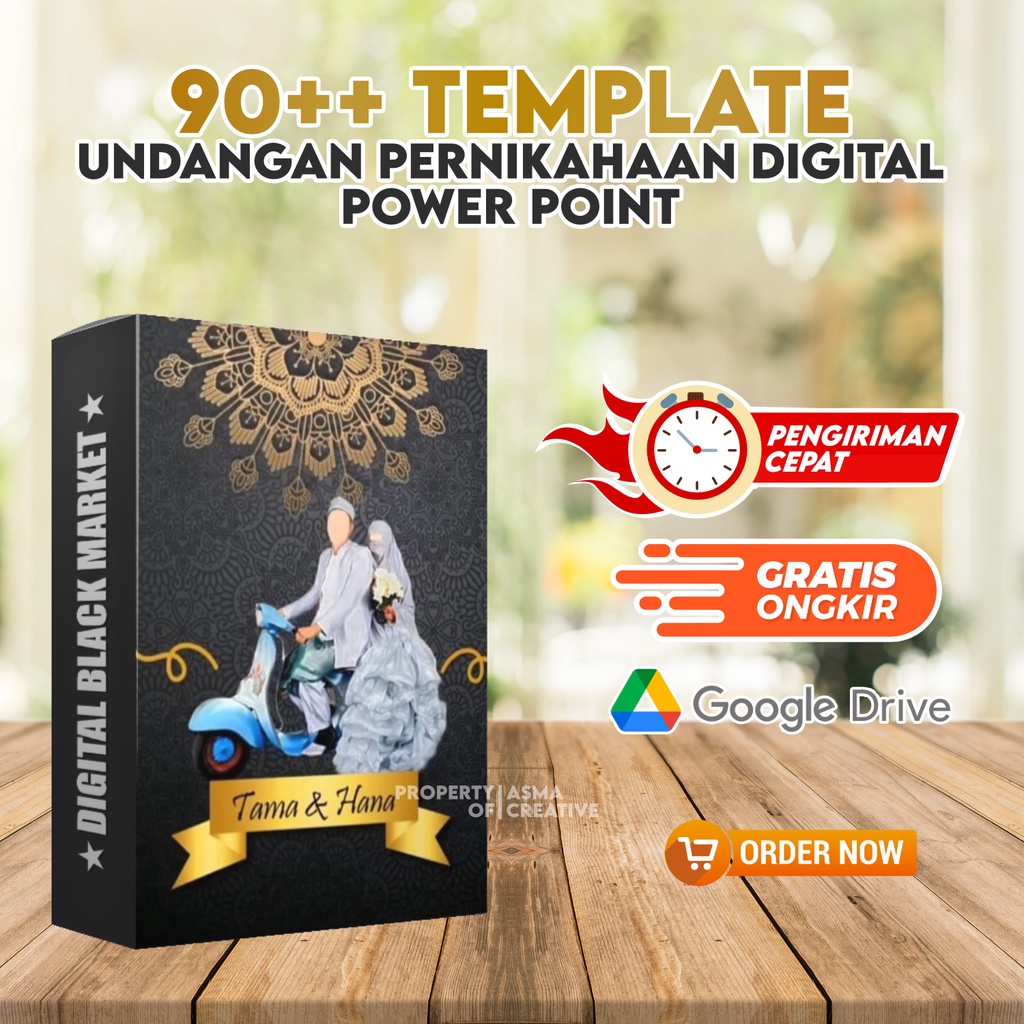 90++ Undangan Digital PPT Template Full Version