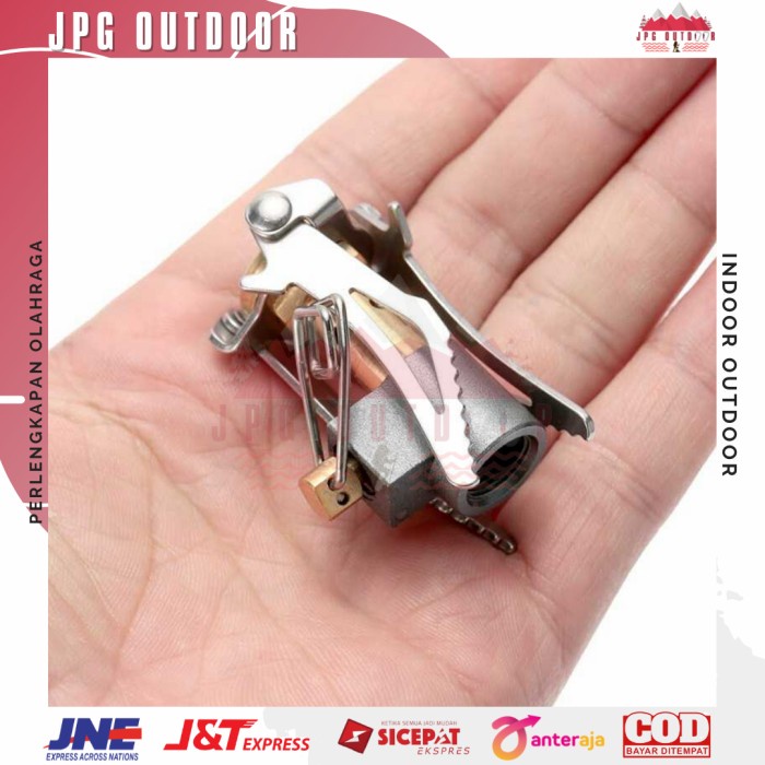 Kompor Gas Lipat Mini Portable Ultralight Camping Stove Kompor Gunung Lipat Outdoor