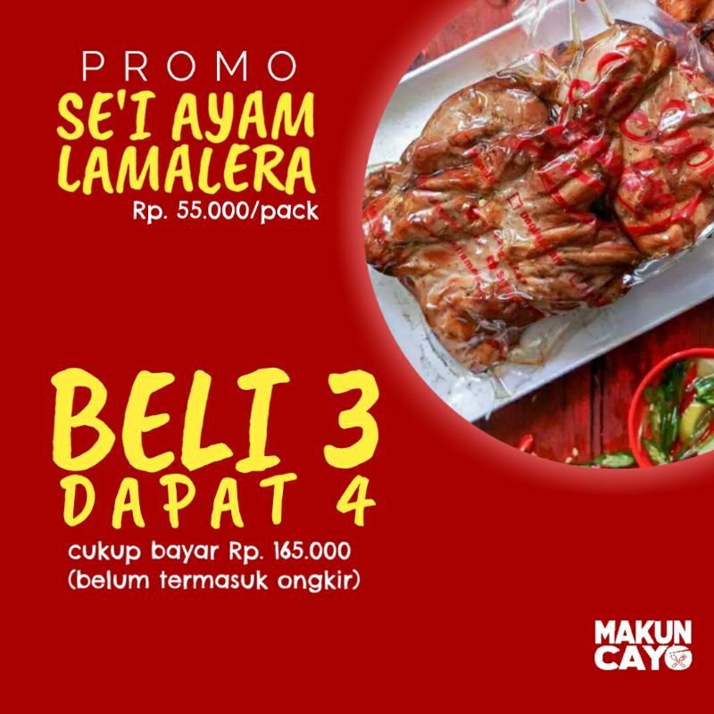 

SE'I AYAM LAMALERA PAKET 3 PACK + FREE 1 PACK