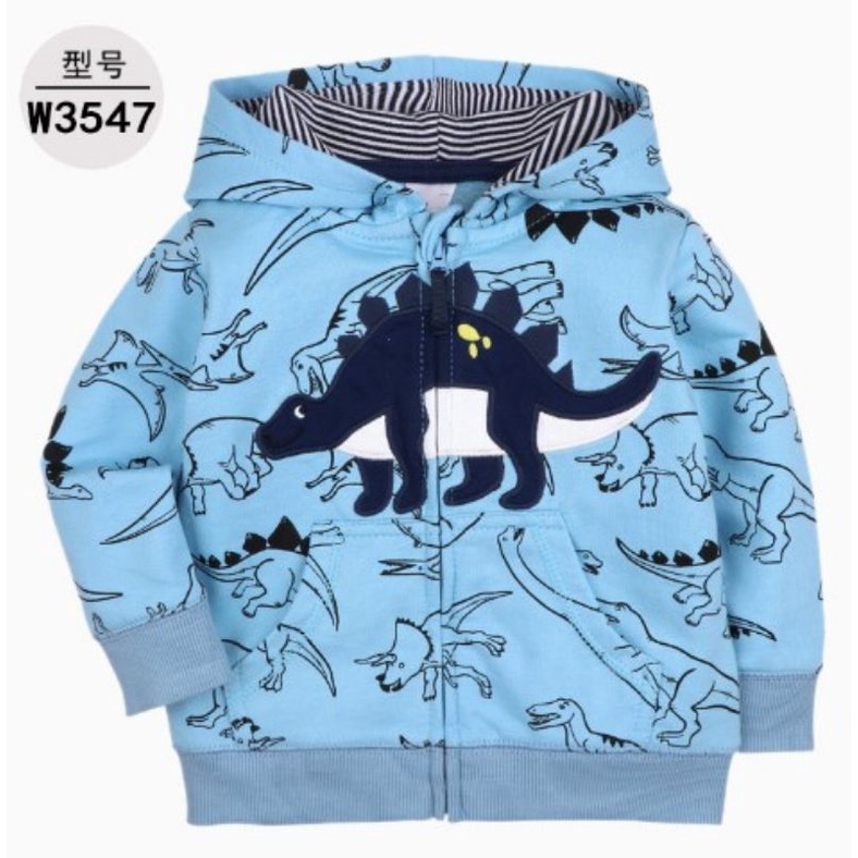 jaket bayi import 9 bulan - 3 tahun high quality anak hoodie topi bogor murah baby kado hadiah lahiran baru lahir newborn laki lucu-H