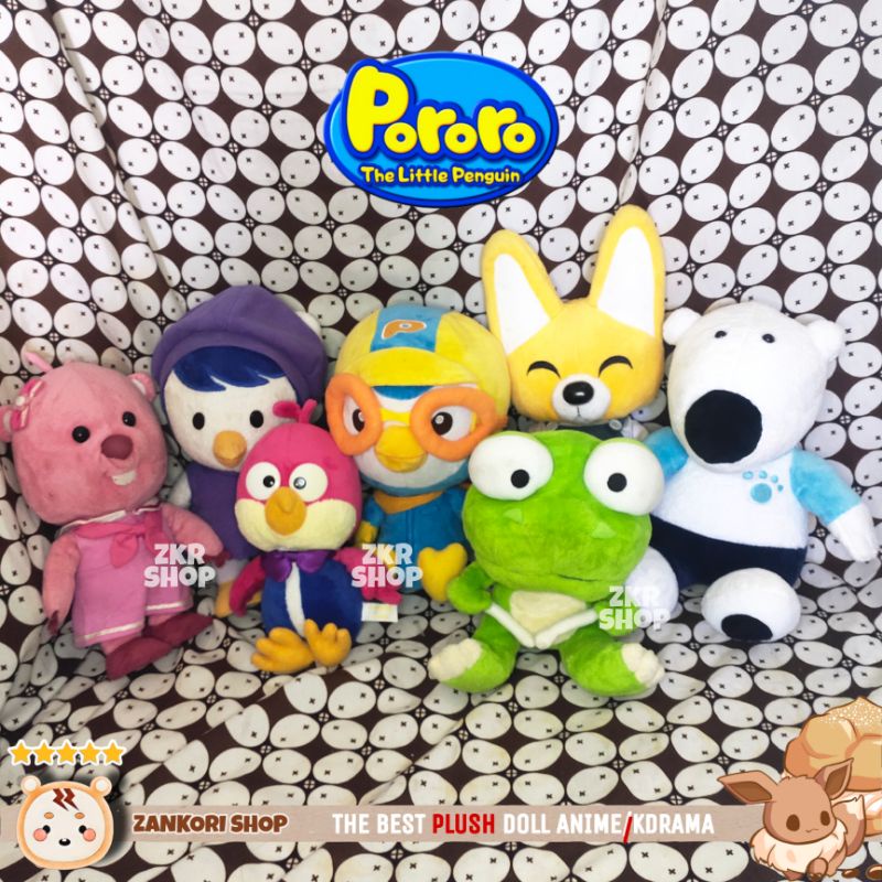 BONEKA ANIMASI PORORO ORIGINAL (Pororo, Loopy, Crong, Edi, Poby, Harry, Petty) Sakura Iz*one