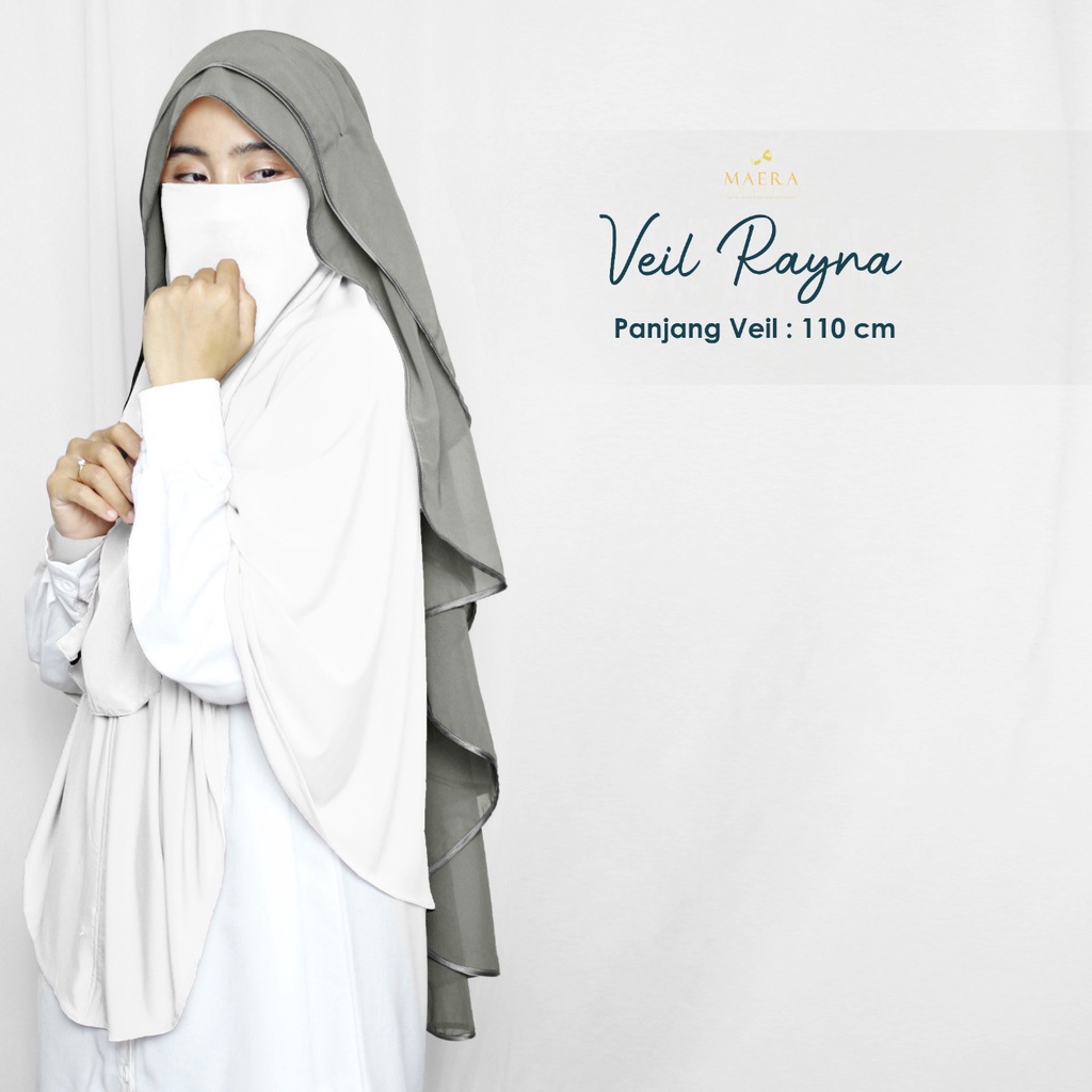 Cadar Niqab Veil Rayna 2 layer by Maera Indonesia