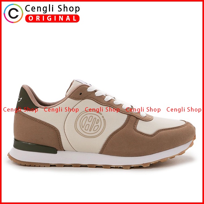 SEPATU SNEAKER HUSH PUPPIES PRIA ORIGINAL CASUAL KETS COKLAT HM037