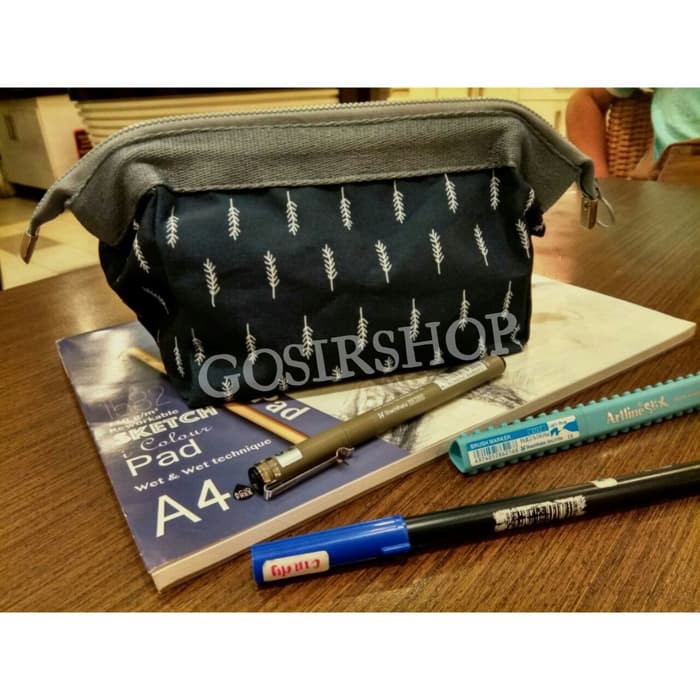 

Tempat Kotak Pensil pulpen - Pencil Case pouch - dompet serbaguna CP05 - Feather