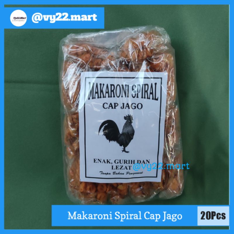 

Makaroni Spiral Cemilan Gurih Nagih Snack Jadul 1Pak isi 20Pcs