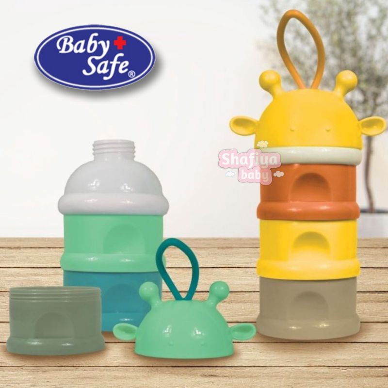 Baby Safe Milk Container MC004 Wadah Susu 3 Tingkat