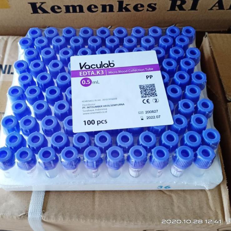 Tube EDTA 0,5ML Vaculab V6D3