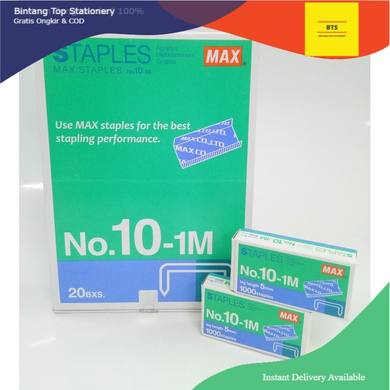 

[BTS] Isi Staples MAX No.10 (DUS = 20pak) (ORIGINAL)