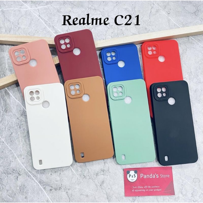 Softcase Pro Camera Realme C21 Candy Case Full Color 3D Silikon TPU