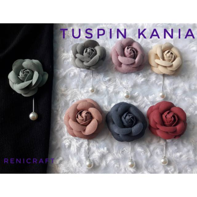 tuspin bunga suede harga per 6 bj