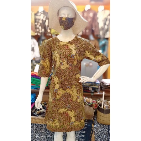 Toko bakul batik,dres batik lengan 3/4