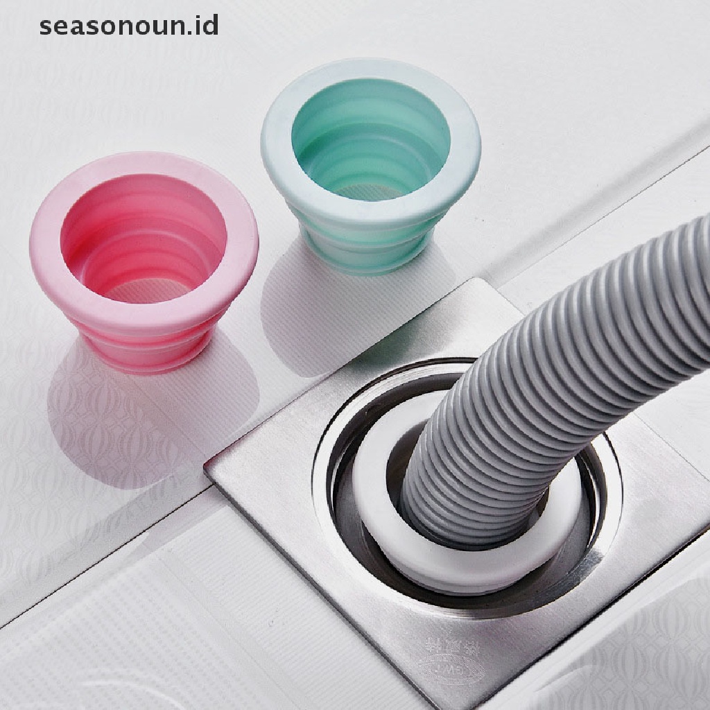 【seasonoun】 Plastic Deodorant Wash Machine Pipe Anti-odor Telescopic Sewer Connector Tools  .