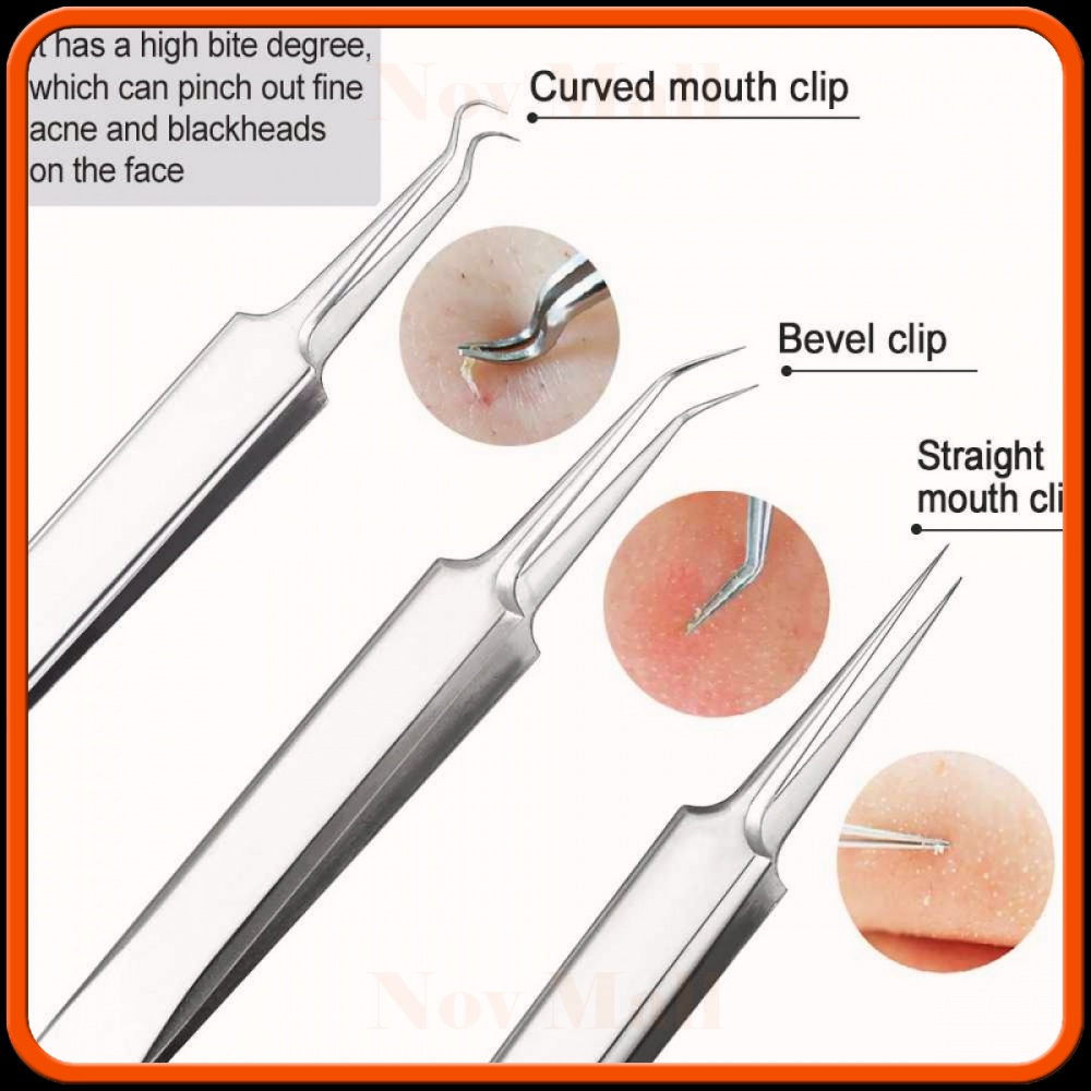 Alat Perlengkapan Komedo Jerawat Blackhead 7 PCS - BY930