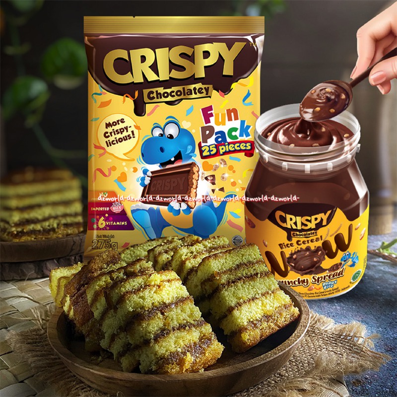 Crispy Chocolatey 350gr Rice Cereal Wow Crunchy Spread Poppy Rice Selai Coklat Beras Kriuk Kranci Cokelat Jam