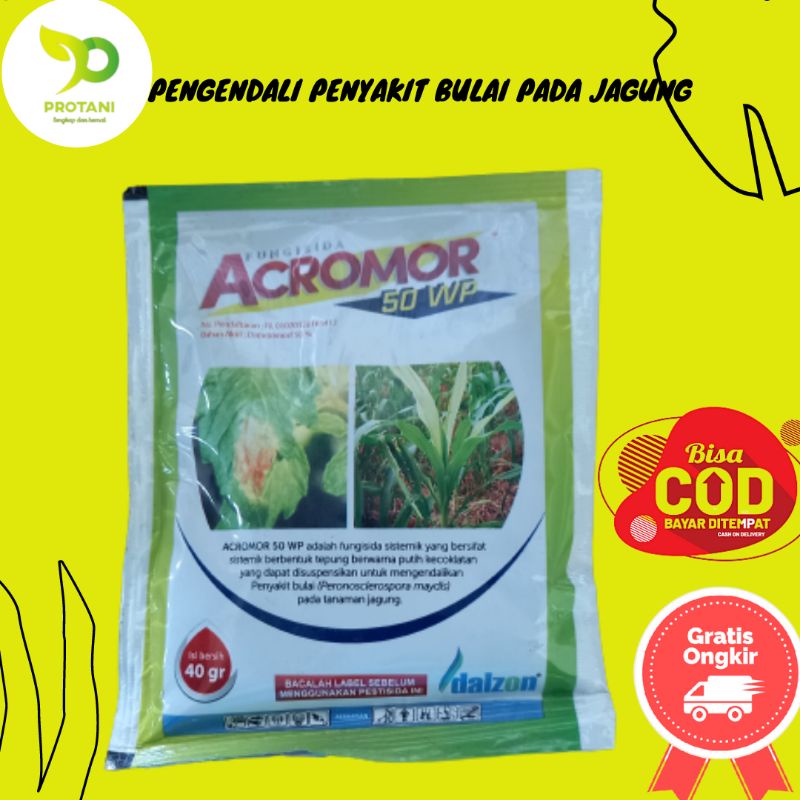 FUNGISIDA SISTEMIK ACROMOR 50WP 40GR-PENGENDALI PENYAKIT BULAI PADA JAGUNG