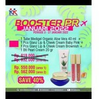 PAKET PROMO Medigel Natural Aloe vera, Glanz Lip Cream, Pearl Cream