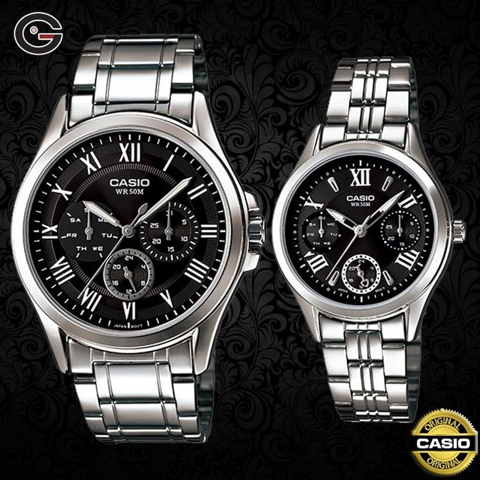 Hot Deals Jam Tangan Couple Casio Choronograph Casio Original Couple E-301D-1A