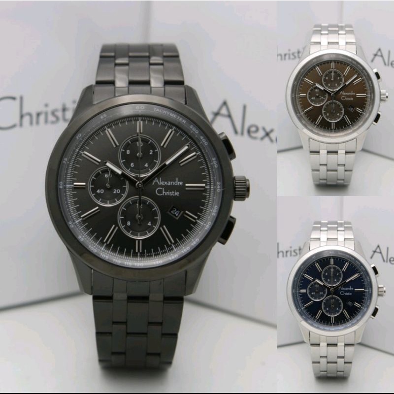 JAM TANGAN ALEXANDRE CHRISTIE 6557MC PRIA ORIGINAL #AC6557 / JAM AC 6557 PRIA ORIGINAL BERGARANSI IN