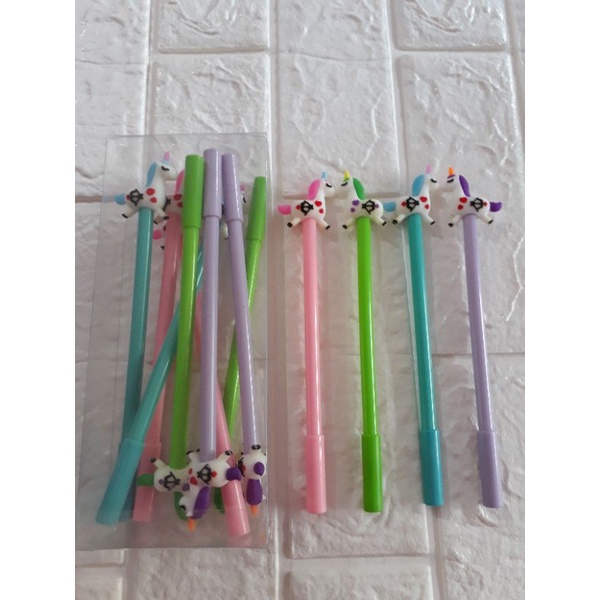 

12PCS!! pena gel lucu/pena gel murah/pulpen gel lucu/pena unicorn/pena duyung/pena domba