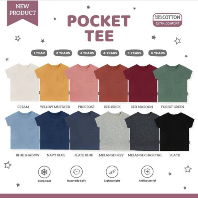 Kaos Anak Little Palmerhaus Pocket Tee A