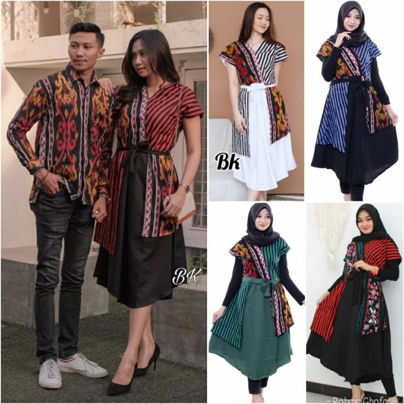 ORIGINAL DRESS AYAMIA BATIK KAMPUS MOTIF SONGKET TENUN PRINT