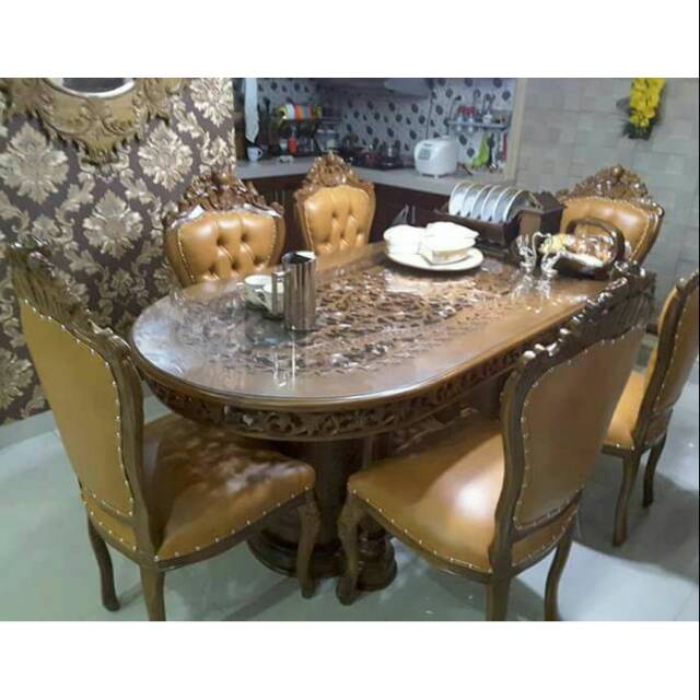 Meja makan Krawang mebel Jepara mebel jati mebel Jepara murah