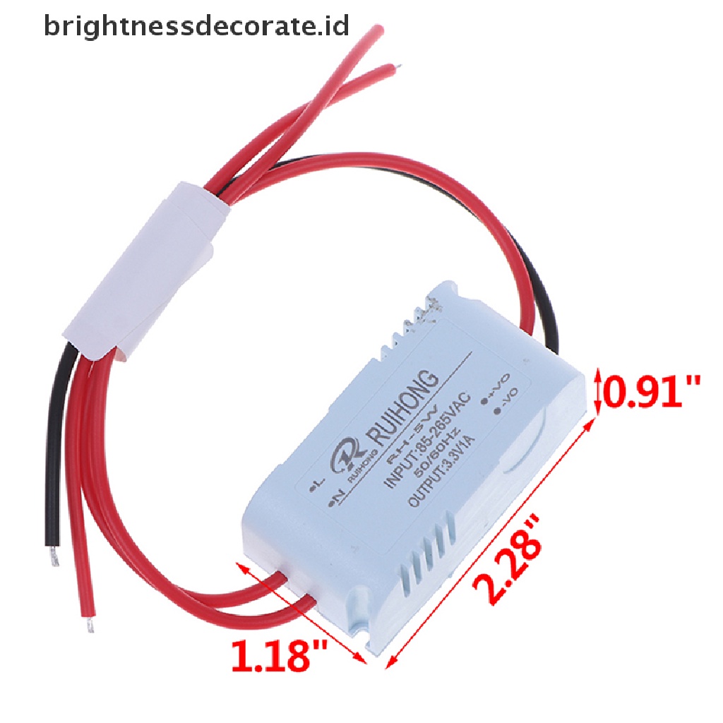 Modul Power Supply Mini Ac-Dc 1a 5w 220v Ke Dc 3v 5v 9v 12v 15v 24v