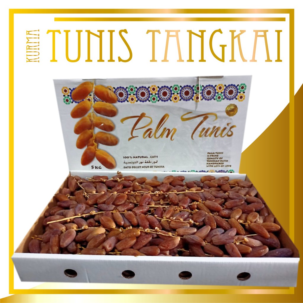 [COD] KURMA TUNISIA TANGKAI TUNIS 5KG PALM FRUIT GROSIR PREMIUM - ALWI MART