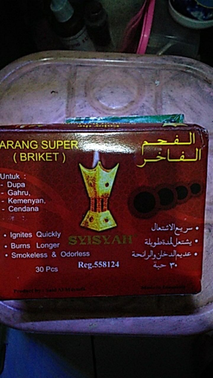 Bisa Cod Areng Arang Super (briket) Bakar Dupa Arab Menyan Kemenyan Gahru Gaharu