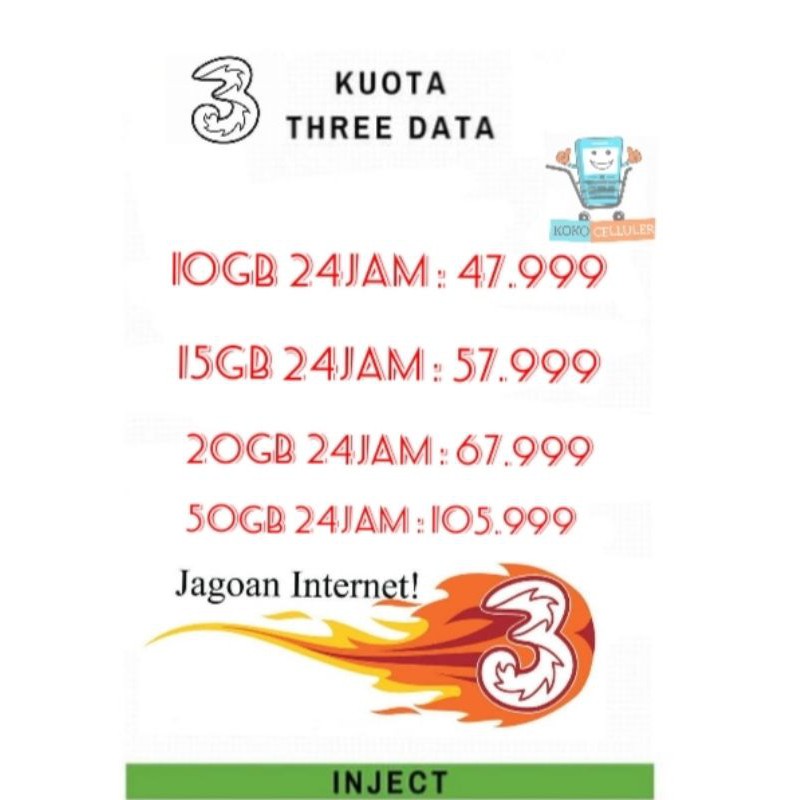 Agen Kuota Inject Tri 15gb Paket Internet Indosat Harian Menantang Tri Dan Axis Maxsi News Didukung Perngkat Server Yang Tangguh Demi Jami Ngan